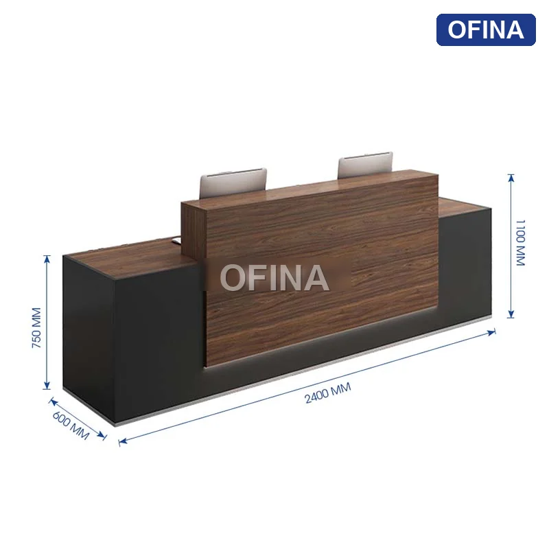 Quầy lễ tân QLT05-D thumbnail 3