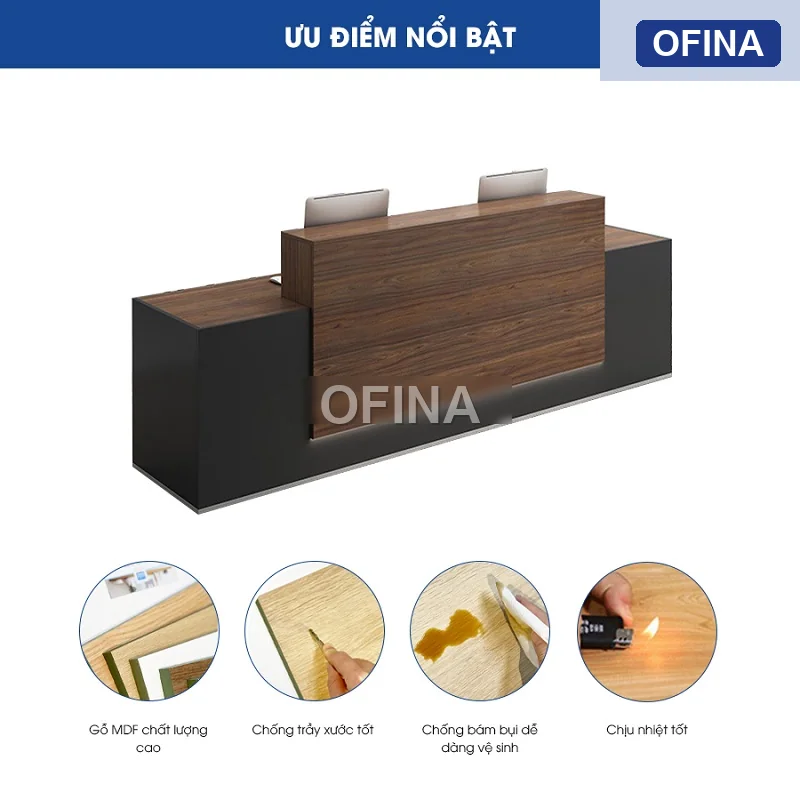 Quầy lễ tân QLT05-D thumbnail 4