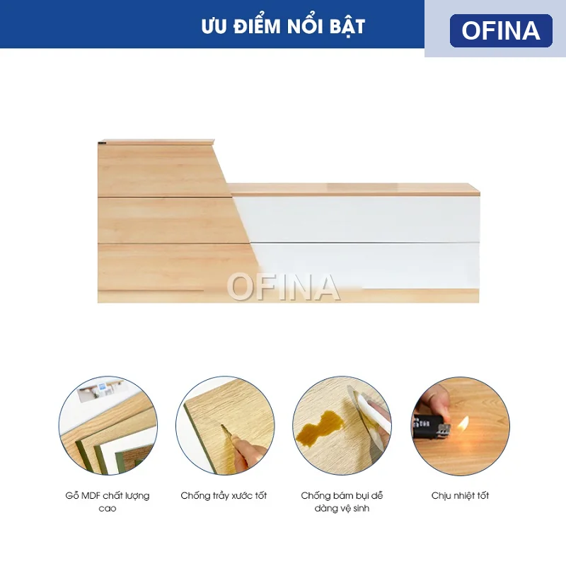 Quầy lễ tân QLT07 thumbnail 3