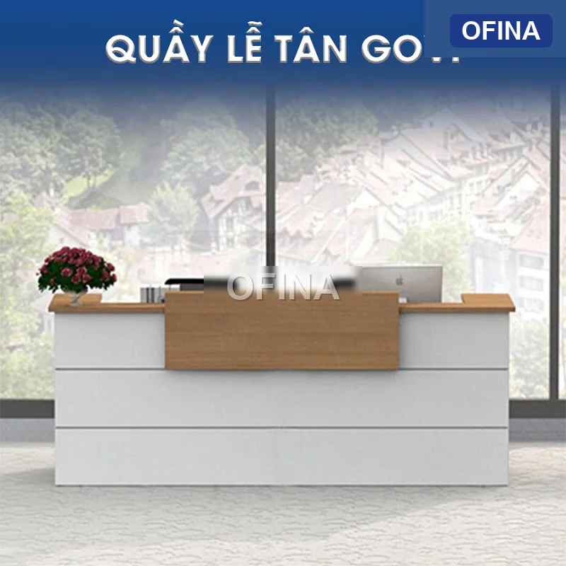 Quầy lễ tân QLT08 thumbnail 6