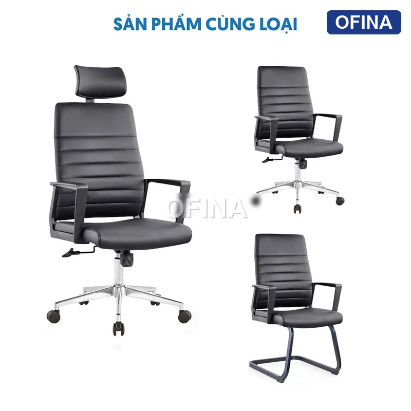 Ghế xoay văn phòng Ryan R14A-BL thumbnail 3