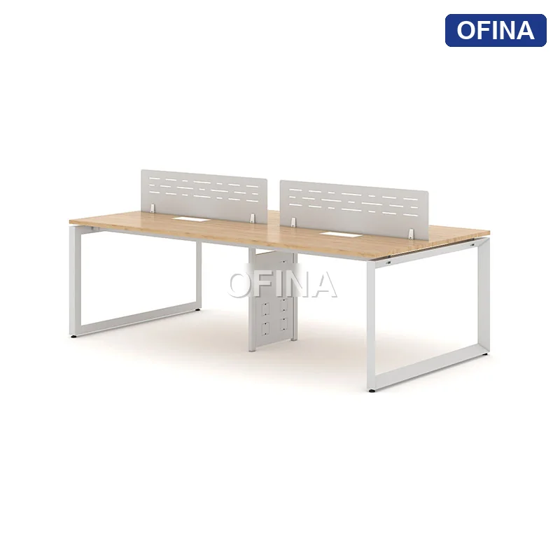 Cụm bàn làm việc  RUC01-2412 khung trắng thumbnail 3