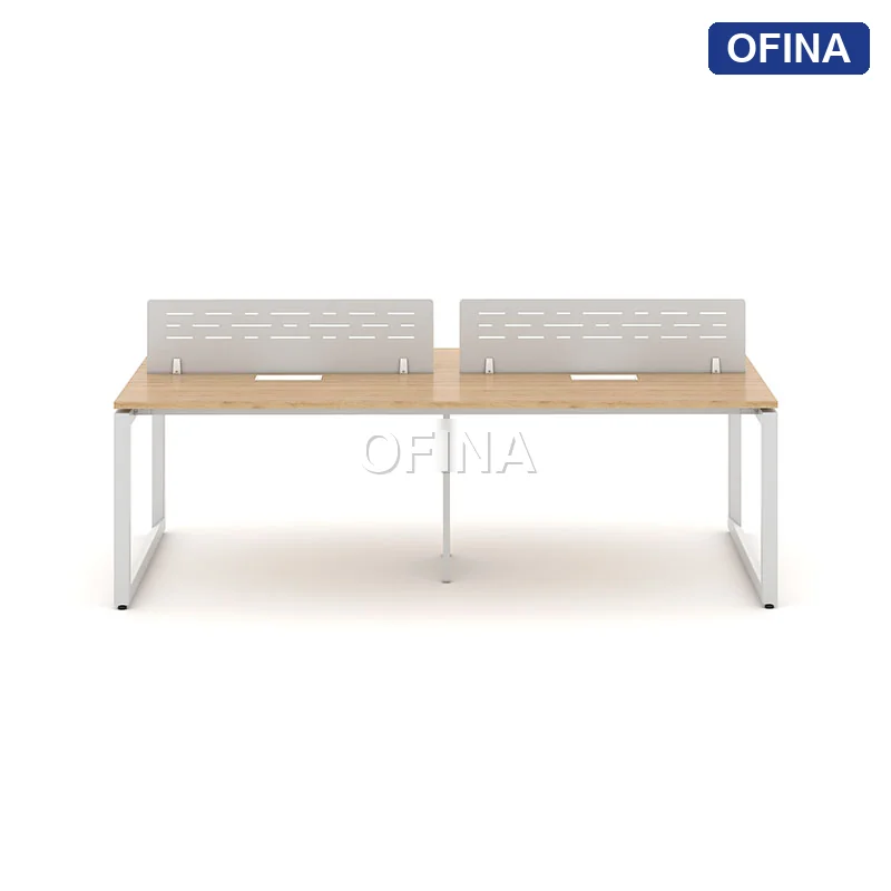 Cụm bàn làm việc  RUC01-2412 khung trắng thumbnail 4