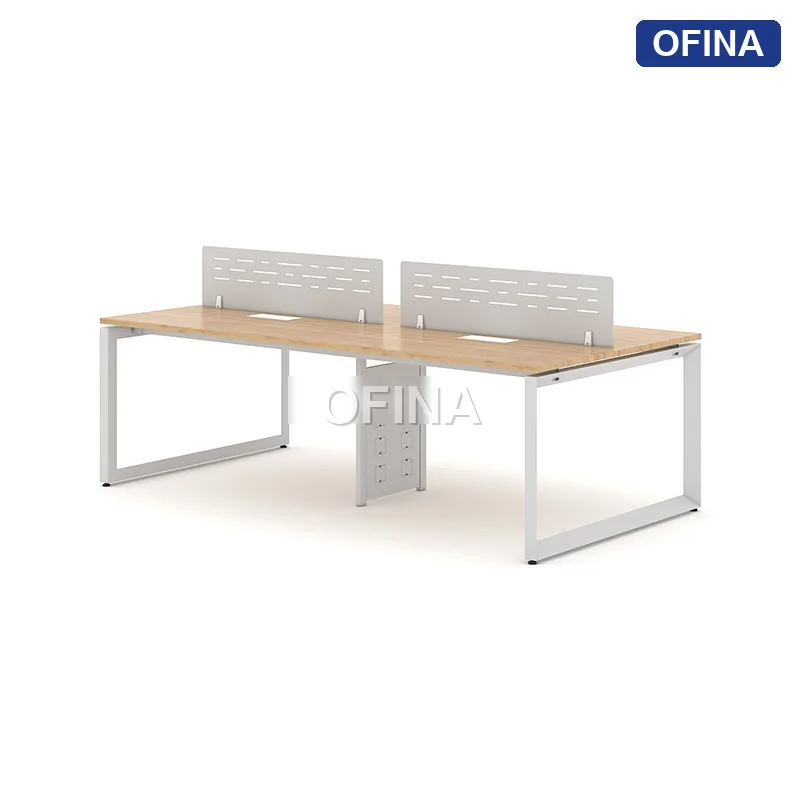 Cụm bàn làm việc  RUC01-2412 khung trắng thumbnail 5