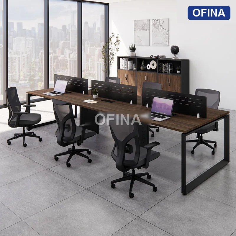 Cụm bàn làm việc RUC01-3612 khung đen