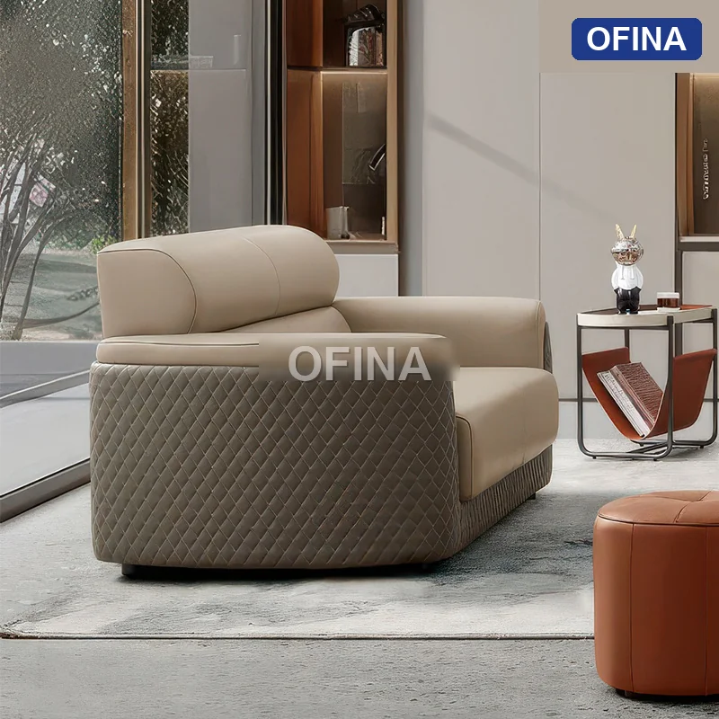 Sofa da cao cấp SF8055-3-1-B2080 thumbnail 2