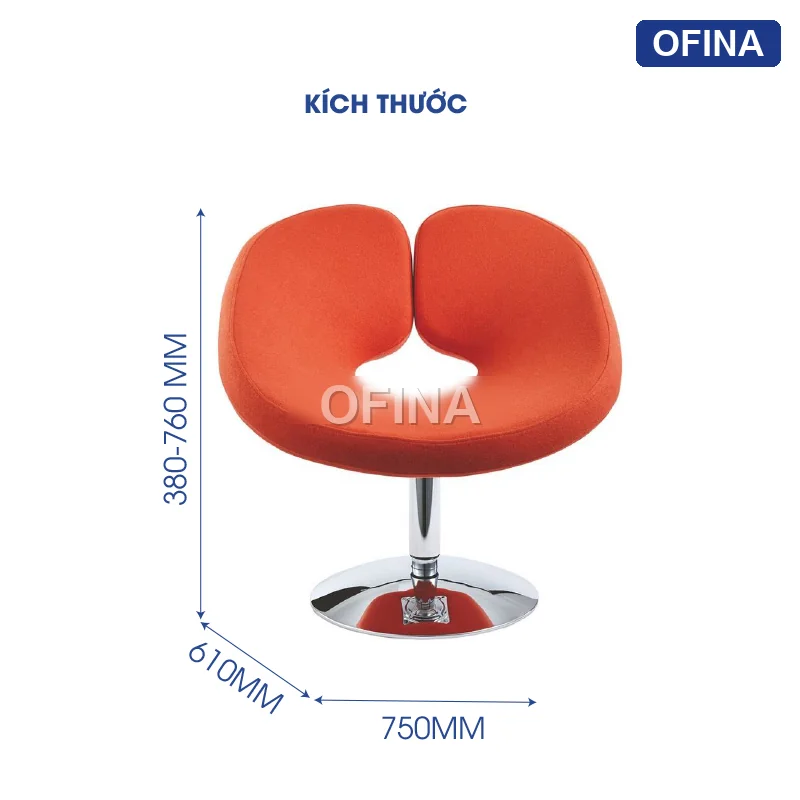 Ghế phòng chờ chân xoay SK-B119 thumbnail 2