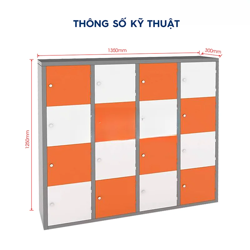 Tủ sắt đựng đồ 16 ngăn TT.16M thumbnail 2