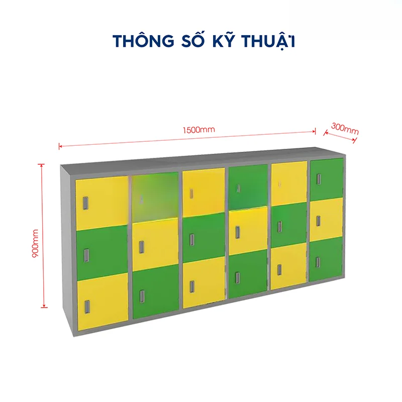 Tủ sắt đựng đồ 18 ngăn TT.18M thumbnail 2