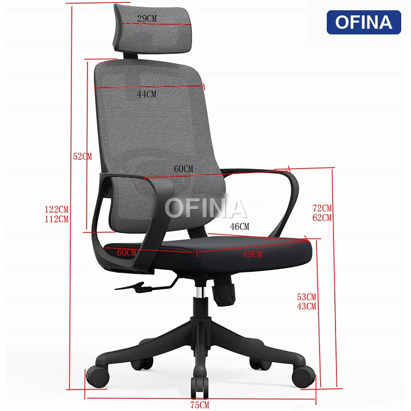 Ghế xoay văn phòng Venus V01A-BL thumbnail 5